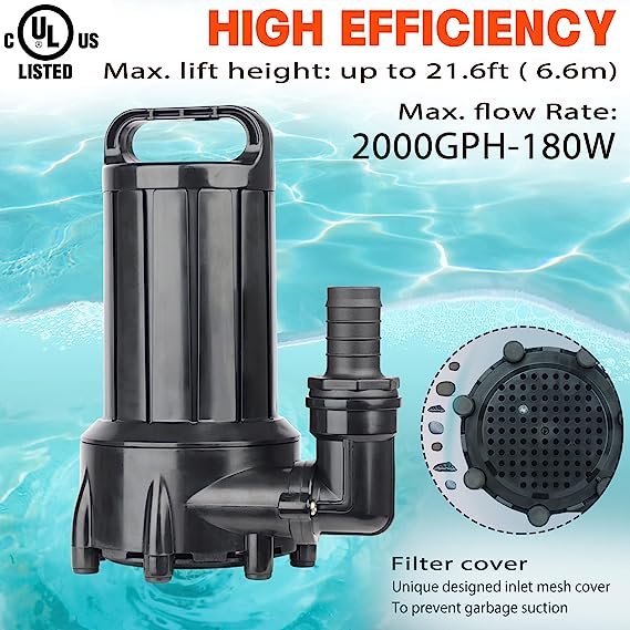Water Transfer Pump Home Inline Submersible