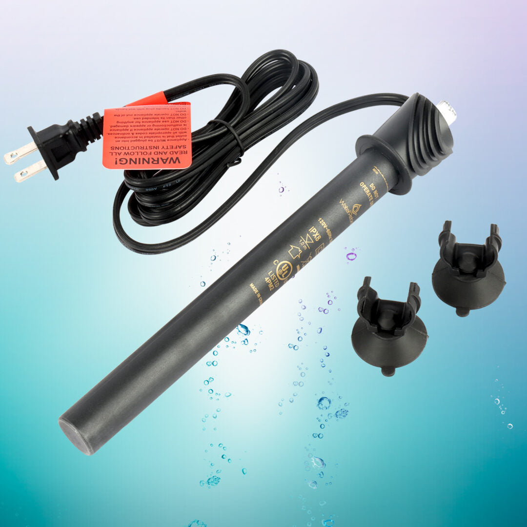 WaterRebirth HT-100 Submersible Aquarium Heater Engineering Plastic housing UL Listed- Fish Tank Heater - Water Heater for Fish Tank - Marine Water Heater - Aquarium Heater(100W)