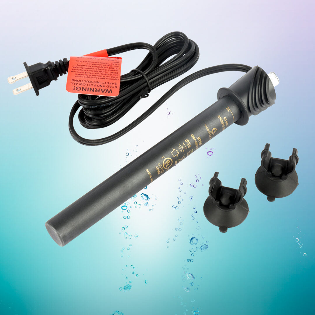 WaterRebirth HT-50 Submersible Aquarium Heater Engineering Plastic housing UL Listed- Fish Tank Heater - Water Heater for Fish Tank - Marine Water Heater - Aquarium Heater(50W)