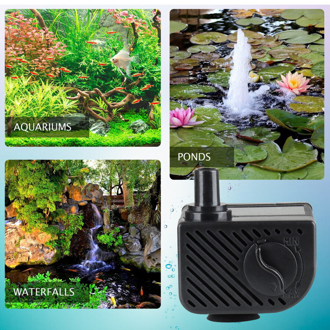 miniature submersible water pump fountain WaterRebirth P-800