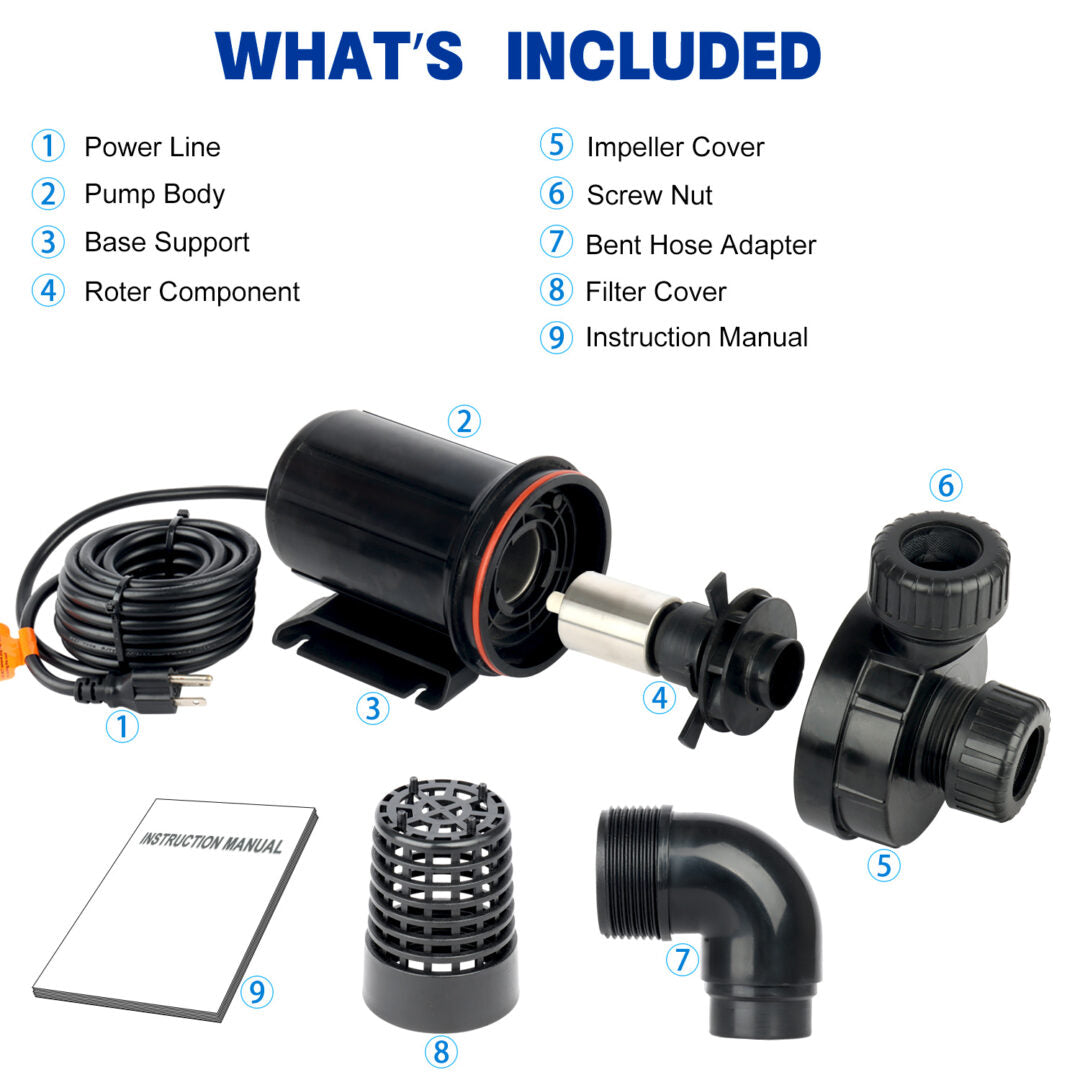 Koi Pond Pump Outdoor Submersible