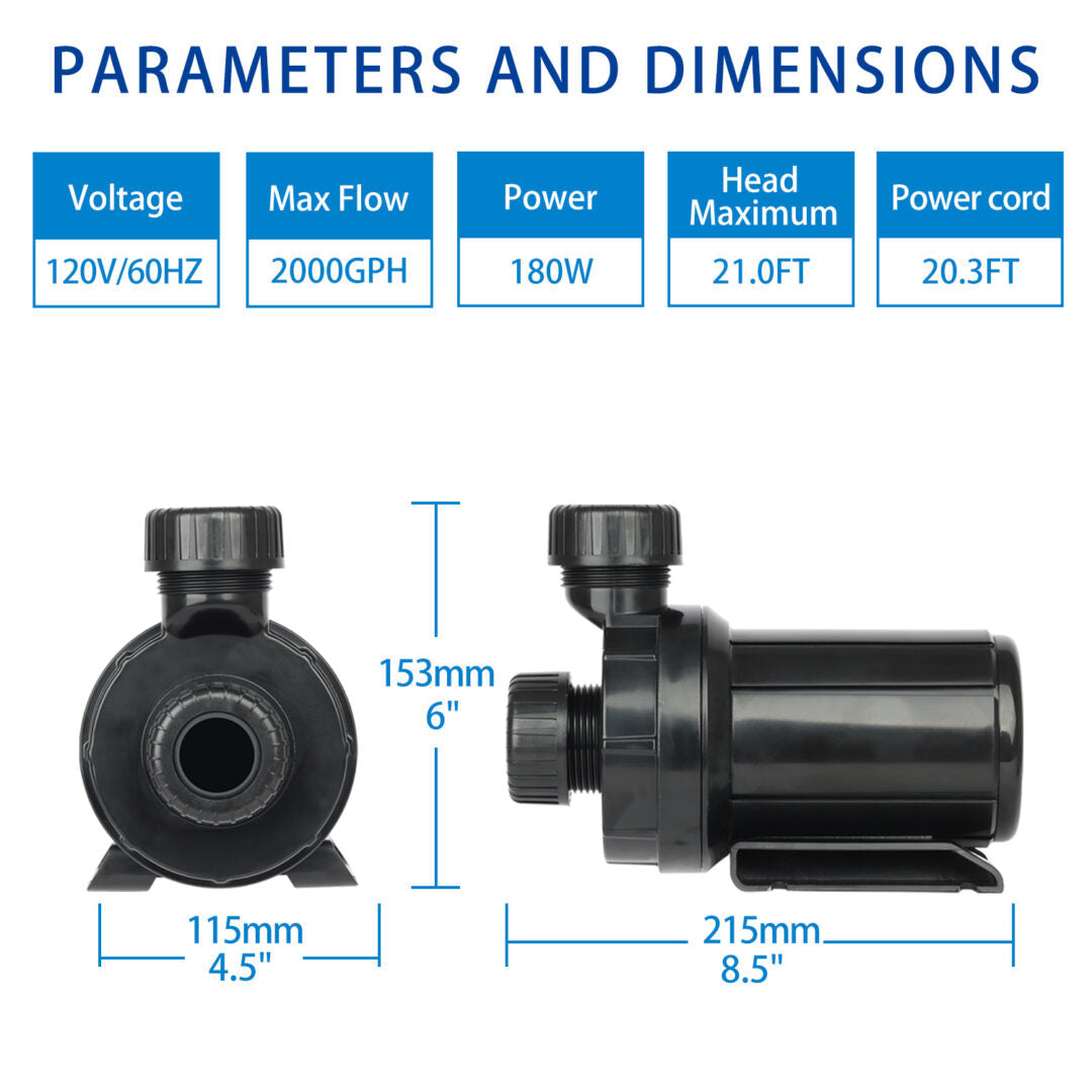 Koi Pond Pump Outdoor Submersible