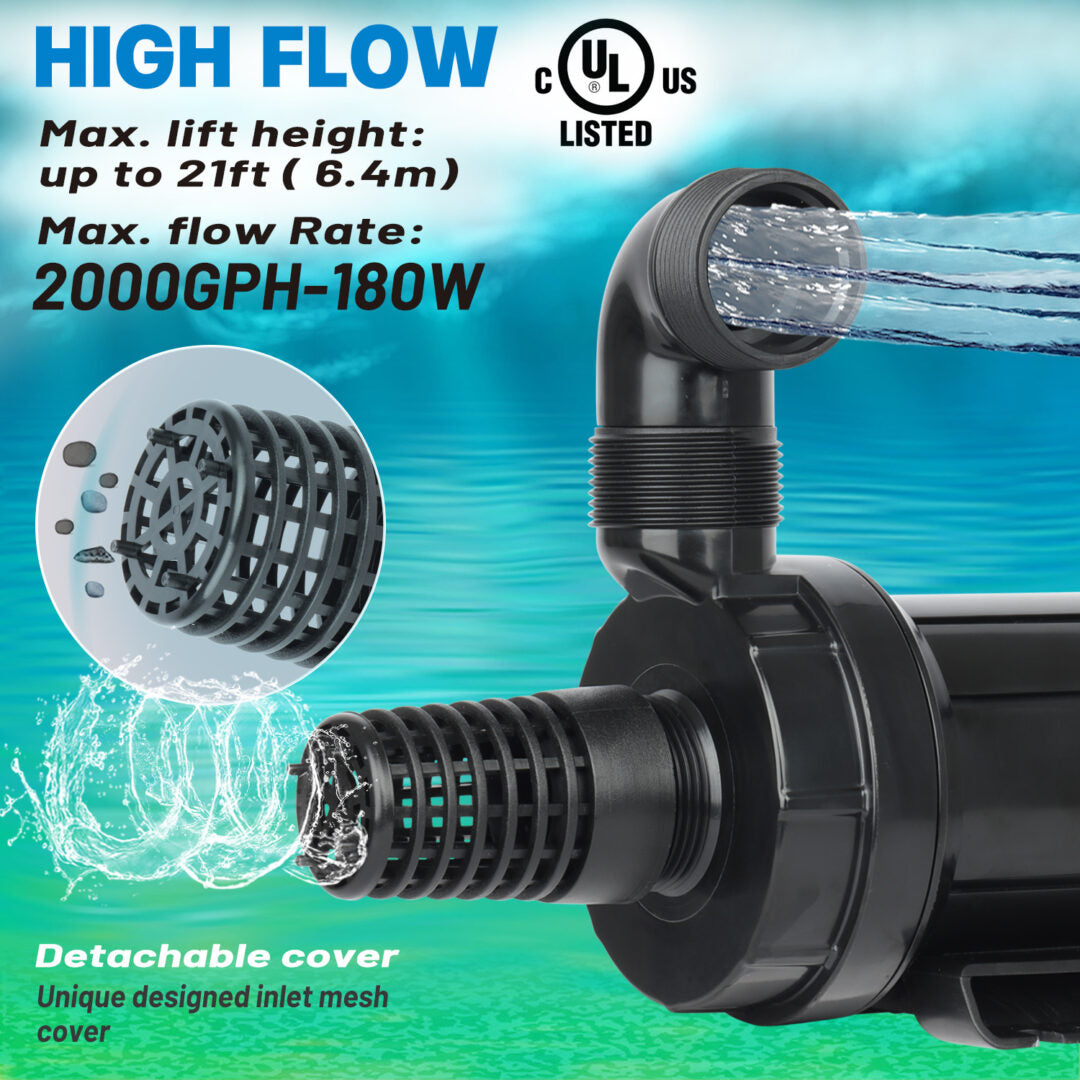 Koi Pond Pump Outdoor Submersible