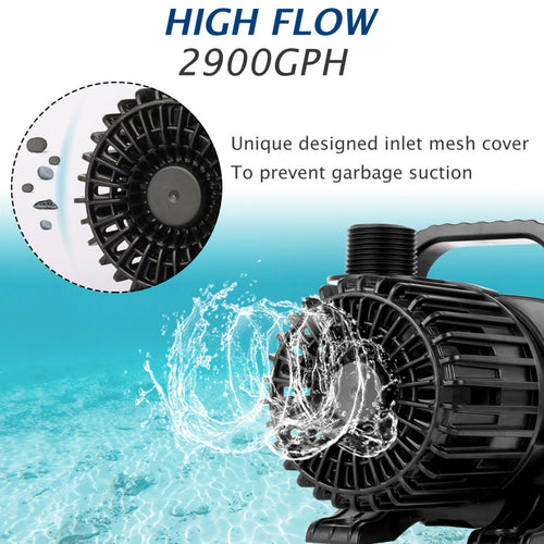 2900 GPH High Flow Pond waterfall Pump