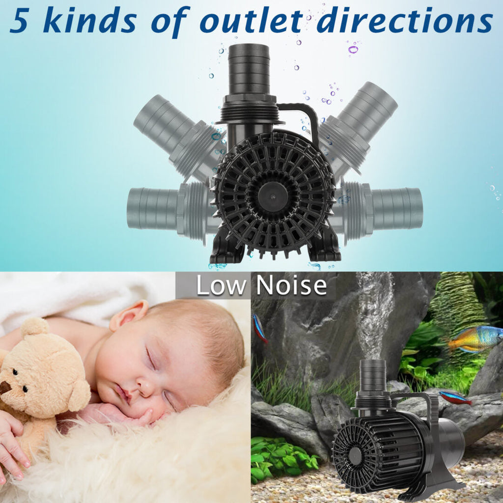 WaterRebirth PS-8600 High Flow Submersible Water Pump - Pond Pump - Submersible Pump - Water Fountain Pump - Aquarium Pump (515W)
