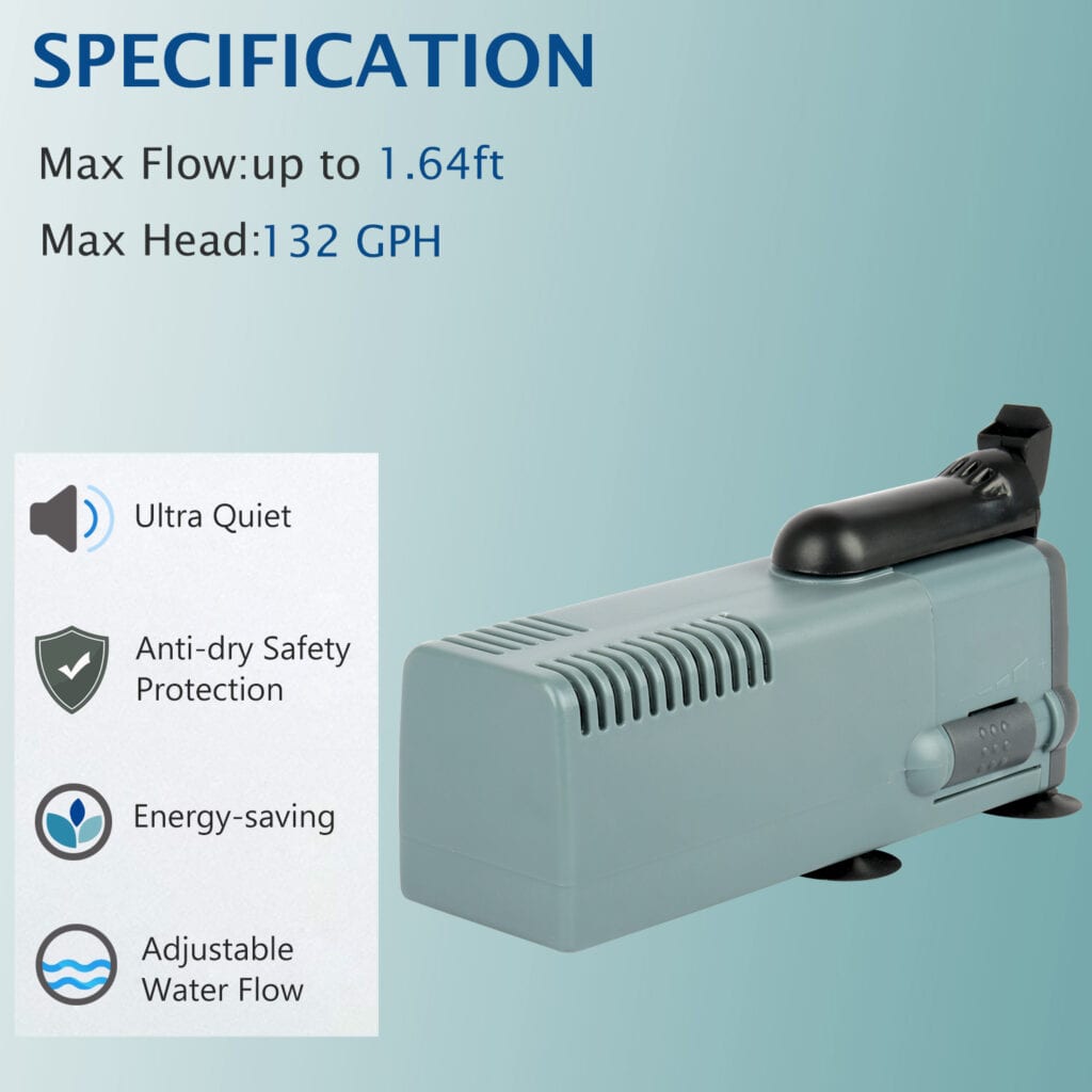 Fish tank Water Pump with Filter QD-1900F