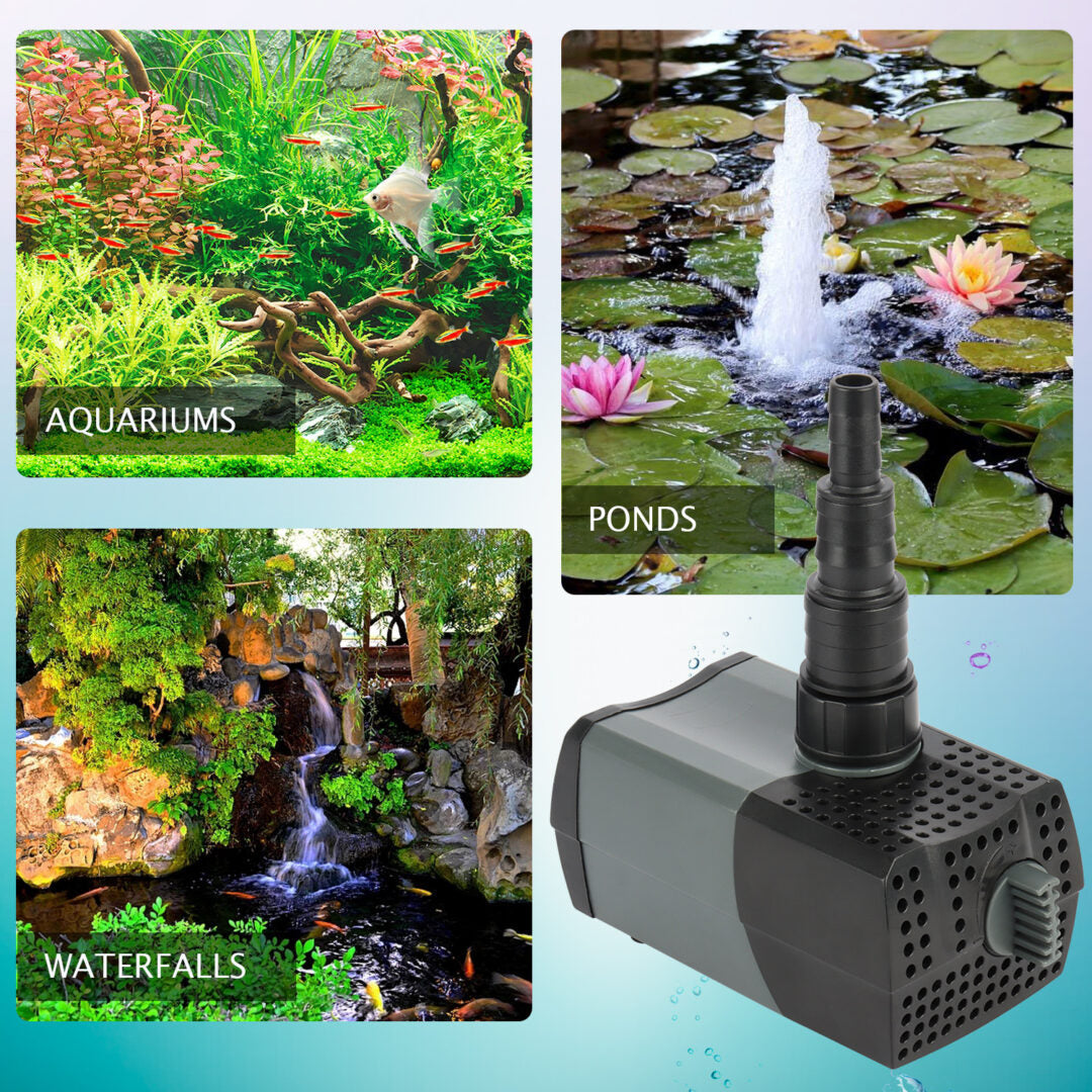 370 GPH Submersible Water Pond Pump