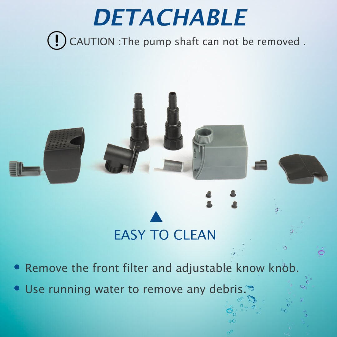 370 GPH Submersible Water Pond Pump
